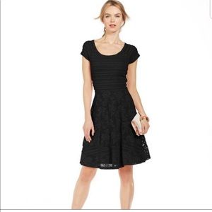 NY Collection NWT black lace short sleeve dress Macys